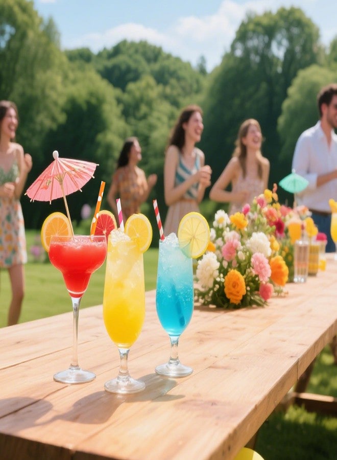 بيشيدا مجموعة بيشيدا من 200 قطعة من قشات الشرب الورقية الملونة والمخططة، قشات قابلة للتحلل الحيوي، مثالية للكوكتيلات، والمشروبات المخفوقة، وحفلات توديع العزوبية، وديكورات الحفلات، ولوازم الحفلات. - Image 5